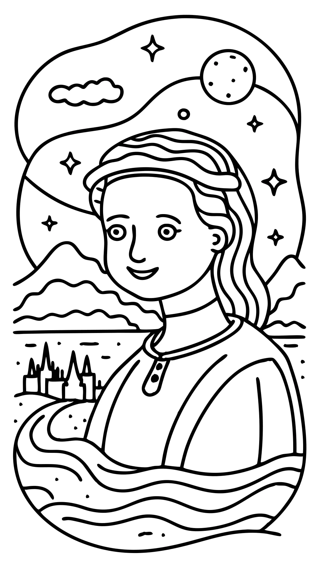 coloring pages famous art